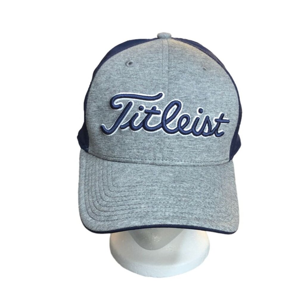 Titleist Adjustable Golf Hat Navy & Gray Cotton/Polyester Blend